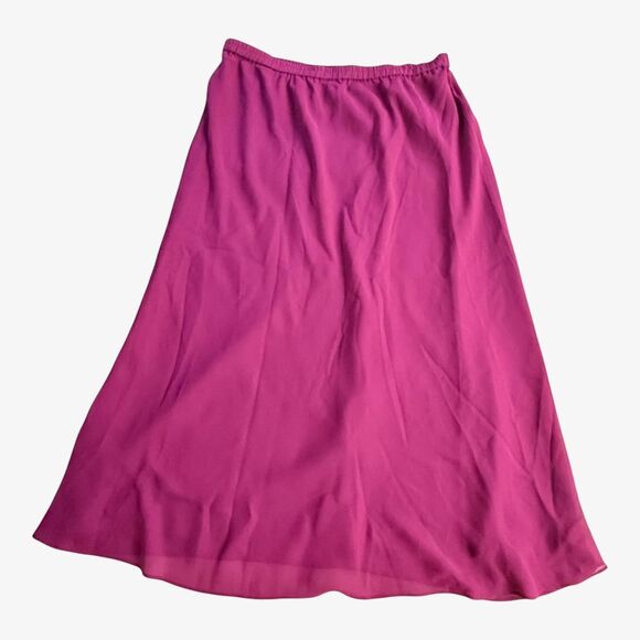 Draper's & Damon's White Satin Blazer and Pink Maxi Skirt Two Piece Set - Picture 9 of 14